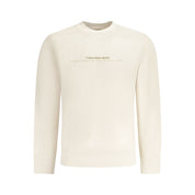 Calvin Klein Beige Cotton Men's Sweatshirt
