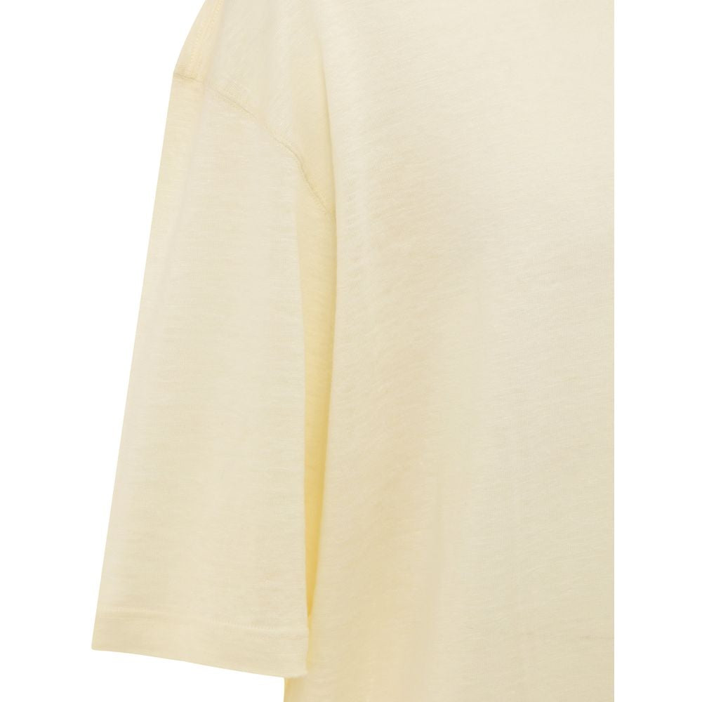 Corneliani Yellow Linen T-Shirt - Limited Edition