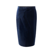 Tom Ford Blue Cotton Midi Skirt