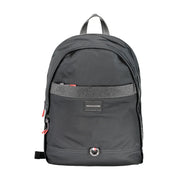 Tommy Hilfiger Black Polyester Men Backpack