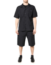 Dolce & Gabbana Black Cotton Men Pajama Set Sleepwear