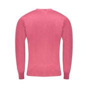 Cavalli Class Red Viscose Men Sweater