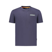 Napapijri Blue Cotton Men T-Shirt