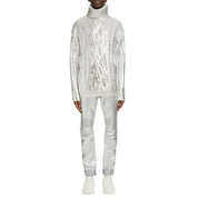 Balmain Brown Wool Men Turtleneck Sweater