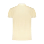 Cavalli Class Beige Cotton Men Polo Shirt
