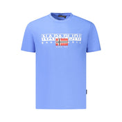 Napapijri Blue Cotton Men T-Shirt