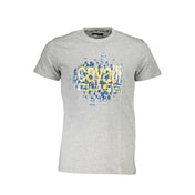 Cavalli Class Gray Cotton Men T-Shirt