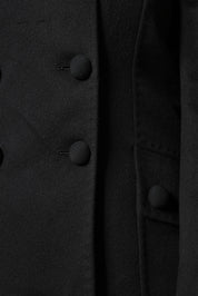 Dolce & Gabbana Black Wool Sartoria Italiano Blazer Jacket