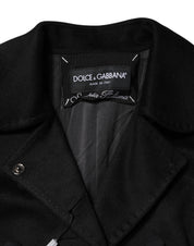 Dolce & Gabbana Black Wool Sartoria Italiano Blazer Jacket