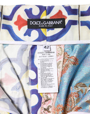 Dolce & Gabbana Multicolor High Waist Women Hot Pants Shorts
