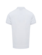 Burberry White Cotton Collared Polo Shirt