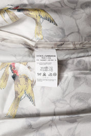 Dolce & Gabbana Multicolor Silk Printed Button Down Shirt