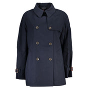 Tommy Hilfiger Blue Cotton Women's Trench Coat