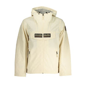 Napapijri Waterproof Beige Hooded Jacket