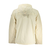 Napapijri Waterproof Beige Hooded Jacket
