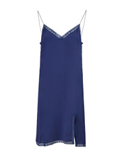 Gucci Blu Viscose and Cotton Mid Long Dress