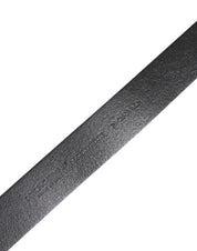 Dolce & Gabbana Black Classic Leather Metal Buckle Belt