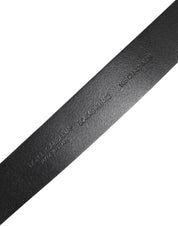 Dolce & Gabbana Black Classic Leather Metal Buckle Belt