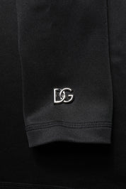 Dolce & Gabbana Black Polyester Turtleneck Pullover Sweater