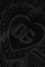 Dolce & Gabbana Black Printed Crew Neck Sweatshirt Sweater