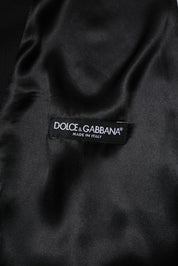 Dolce & Gabbana Black Wool Dress Formal Men Waistcoat Vest