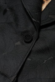 Dolce & Gabbana Black Single Breasted Trench Coat Jacket