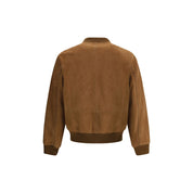Yves Salomon Suede Bomber Jacket