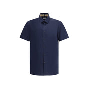 Burberry Blue Cotton Shortsleeve Shirt