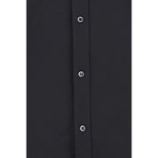 Dolce & Gabbana Black Elastane Dress Shirt