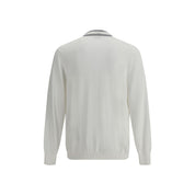 Brunello Cucinelli White Cotton Cardigan