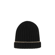 Brunello Cucinelli Black Cashmere Beanie