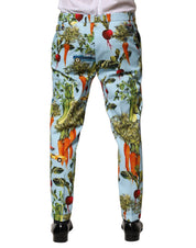 Dolce & Gabbana Multicolor Cotton Tapered Men Pants