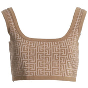 Balmain Beige Wool Tops & T-Shirt