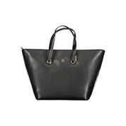 Tommy Hilfiger Black Polyurethane Women Handbag