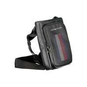 Tommy Hilfiger Black Polyurethane Men Shoulder Bag