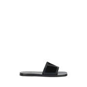 Valentino Garavani Black Calf Leather Bos Taurus Sandals