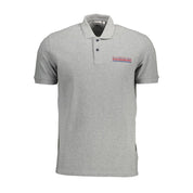Napapijri Brown Cotton Men Polo Shirt