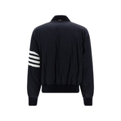Thom Browne Blue Polyester Bomber