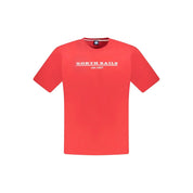 North Sails Red Cotton Men T-Shirt