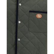 Valentino Green Polyamide Coat