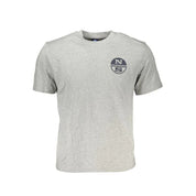 North Sails Brown Cotton Men T-Shirt