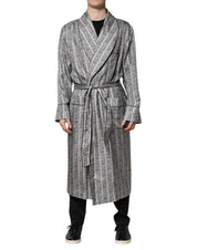 Dolce & Gabbana Multicolor Floral Robe Coat Wrap Jacket