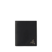 Prada Black Calf Leather Bos Taurus Wallet