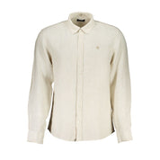 North Sails Beige Linen Mens Shirt