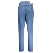 Calvin Klein Blu Cotton Womens Jeans