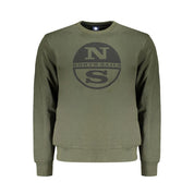 North Sails Green Cotton Men Sweater
