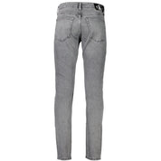 Calvin Klein Grigio Cotton Male Jean