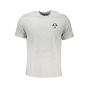 North Sails Brown Cotton Men T-Shirt