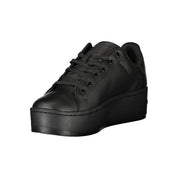 Tommy Hilfiger Black Polyurethane Women's Sneaker