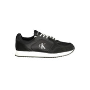 Calvin Klein Black Polyurethane Men's Sneaker
